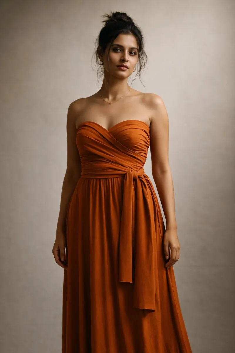 Rusty Orange Infinity Veil