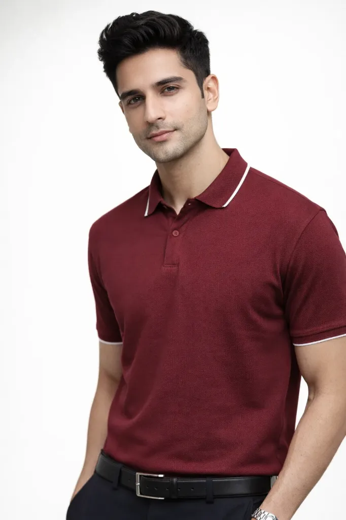 Maroon Polo T-shirt
