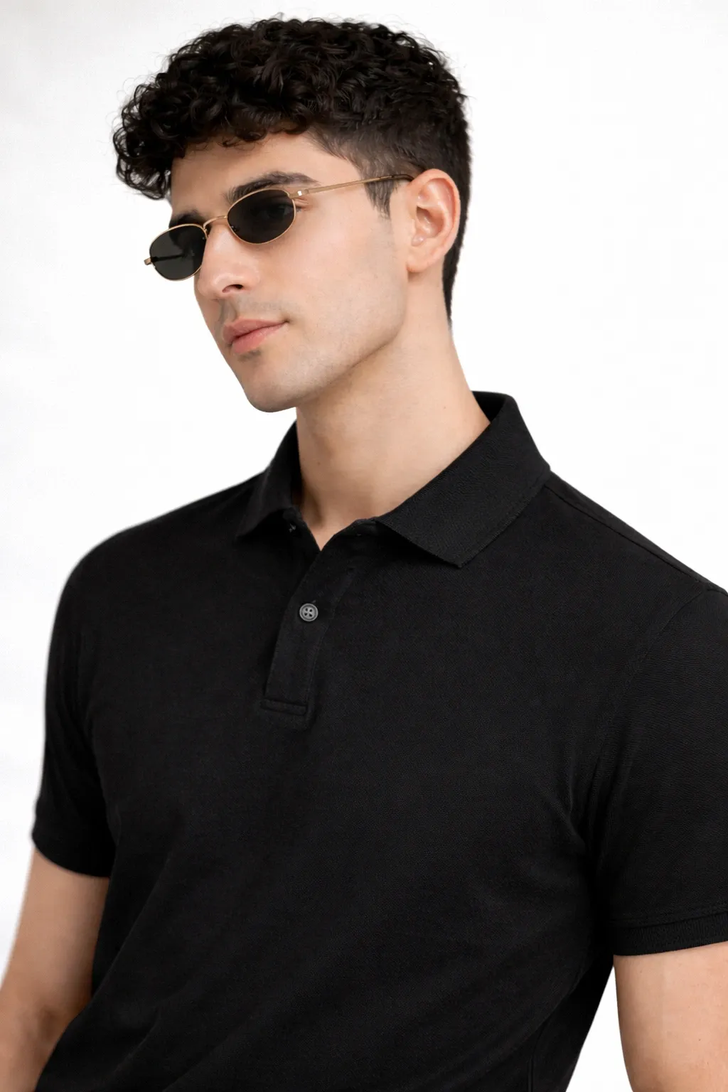 [PTS-XS3] Black Polo T-shirt (XS)